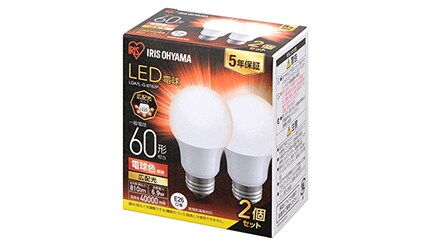 アイリスオーヤマが売れてる！　LED電球 人気ランキングTOP10　2026/4/7