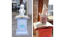 「ムーミン」でシティプロモーション　市内3体目のオブジェお披露目