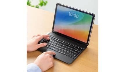 iPadがノートPCに! タッチパッド内蔵ケース付きキーボードがサンワサプライから登場