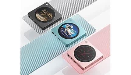 CDみたいな円形スクリーン 手のひらサイズのデジタルオーディオプレーヤーが上陸