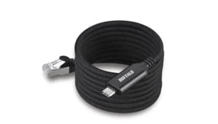 磁石でピタッ、持ち運び最強のUSB-C有線LANケーブルで絡まない革命