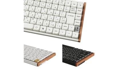 クラファンで人気急上昇 天然木とアルミの合わせ技 Keychronの薄型キーボード