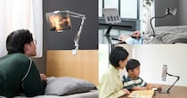 寝ながら使えるアーム型から持ち運べる折りたたみ式まで、動画視聴を快適にするエレコムの新スタンド4製品