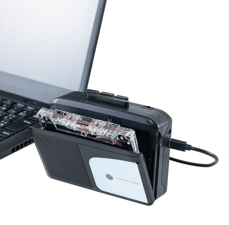 カセットテープを簡単デジタル化、ナカバヤシのUSB Type-C搭載プレイヤー「UCP-CA001」