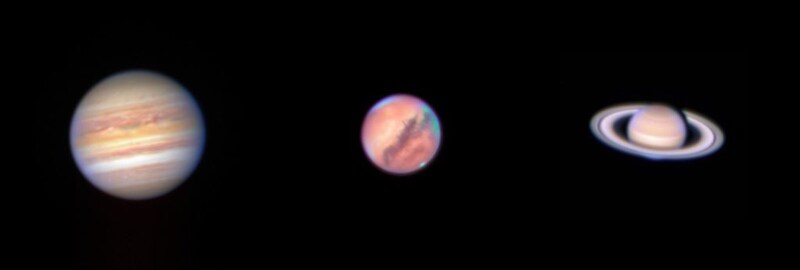 コロナ禍を経て運用再開後に撮影された3惑星 〜 ESOの今週の1枚