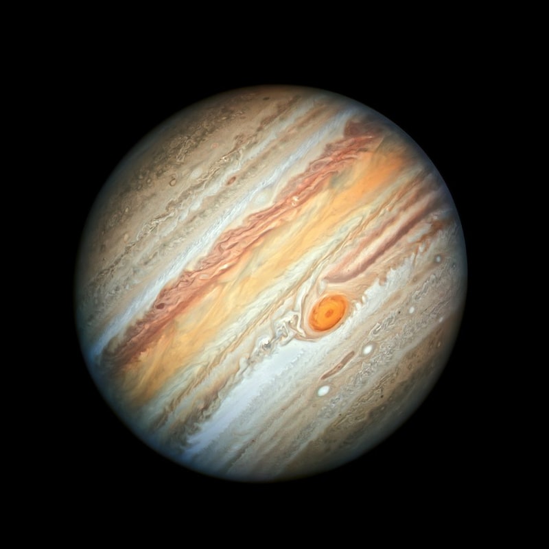 ハッブル宇宙望遠鏡が2019年に撮影した木星。Image Credit: NASA, ESA, A. Simon (Goddard Space Flight Center), and M.H. Wong (University of California, Berkeley)