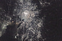 ISS（国際宇宙ステーション）から見た名古屋周辺の夜景（2026年1月8日撮影）