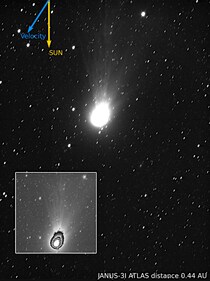 木星探査機JUICEの科学カメラがとらえた恒星間天体「アトラス彗星（3I/ATLAS）」
