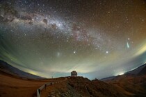 南米チリの美しき星空　天の川、カノープスとシリウス、そして流星