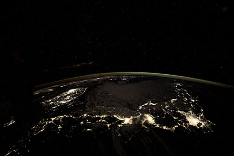 ISS（国際宇宙ステーション）から見た日本列島の夜景（2026年1月25日撮影）