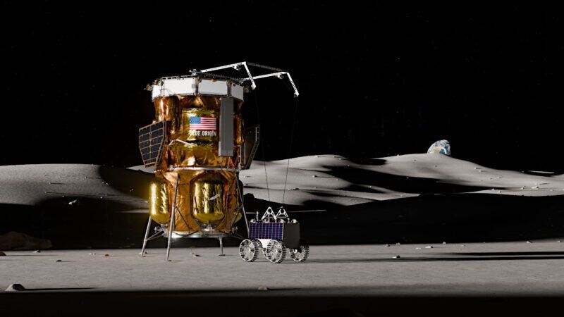 ブルーオリジン社の「ブルームーン」マーク1。Image Credit: Blue Origin