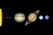 太陽系の惑星の大きさ比較