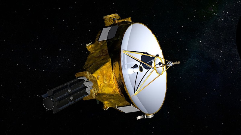 ニュー・ホライズンズ探査機の想像図。Credits: NASA/JHUAPL/SwRI