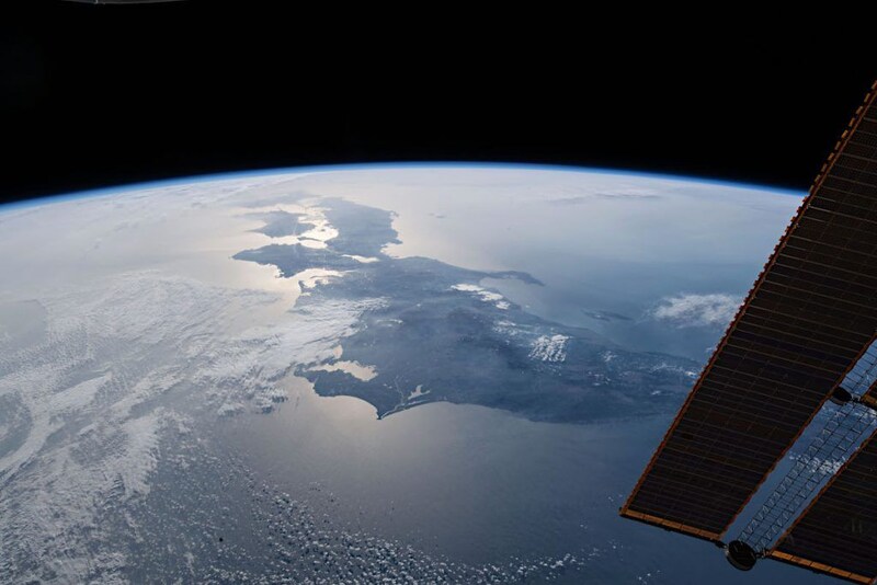 ISS（国際宇宙ステーション）からみた日本