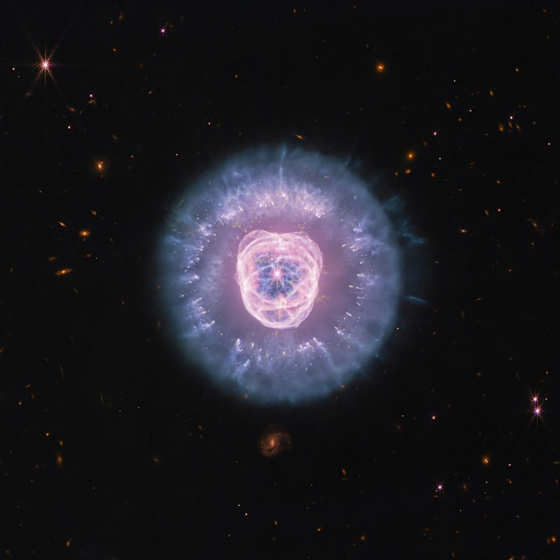 「ライオン星雲」とも呼ばれる惑星状星雲NGC 2392　ウェッブ望遠鏡が撮影