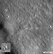 ファルコン9ロケット上段の衝突でできた月面の小クレーターをNASA月探査機が撮影