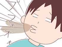 妻の忠告に憤慨する夫に天罰？お茶と間違えてダシを飲む。チェックマンの夫がやっぱり腹立つ［４］｜ママ広場マンガ