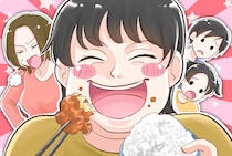 ［１］夫は食い尽くし系｜皿に取り分けても無駄。子ども達の分まで食べて「少ないのが問題」イライラする夫