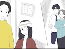 球技大会で男子の蹴ったボールが娘に当たってケガ。病院に駆けつけ先生からの謝罪を受ける【優等生の裏の顔１３】