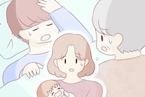 ［１］体調が悪いと義母を呼ぶ夫｜また家に義母がいる。冷蔵庫の中は勝手に入れられた食材で満タン