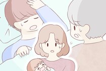 ［１］体調が悪いと義母を呼ぶ夫｜また家に義母がいる。冷蔵庫の中は勝手に入れられた食材で満タン