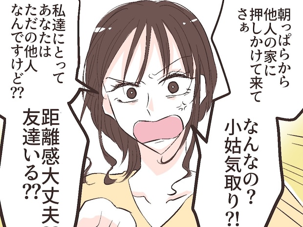 小姑気取りでケチをつけ姉を責める距離感のおかしい赤の他人に友達はいるのかと妹が参戦【夫の幼馴染１０】