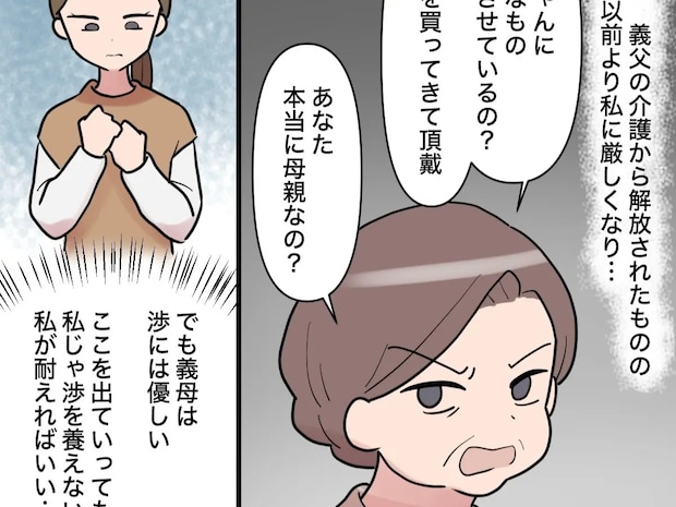 やっと義父の介護から解放されたのに、待っていたのはさらに厳しくなった義母の酷い仕打ち【息子の離婚９】
