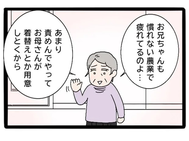 育児に参加しない兄を責めるどころか、家業が大変だから仕方ないと庇う母【実母が嫁いびり義母になっていた８】