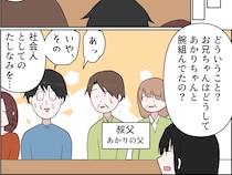 叔父夫婦も召集され緊急家族会議。妹の追及にしどろもどろな夫と悪びれない従妹【夫がとにかく気持ち悪い１４】