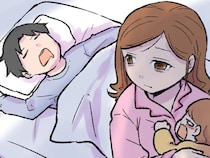 協力するって言ったよね？夜中に娘が泣いても全く起きない夫にイライラが募る【起きないオレ、妻の怒りを買う１】