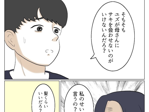 義母に孫を会わせないのが悪い。自分のミスを一切認めずに妻のせいにする夫【よかれよかれ義母15】