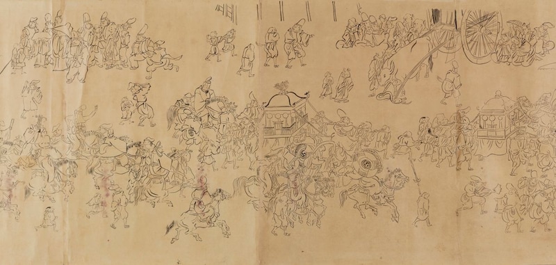 年中行事絵巻の祇園御霊会