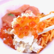 いくらの粒がデカくて美味！ なか卯「サーモンいくら丼」を食べてみた