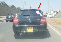 ケニアの路上でたまに見る「後部に『L』というステッカーが貼ってある車』の意味は？【カンバ通信：第417回】