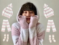 アラフォーのオッサンが「ジェラートピケ」のレディース福袋で部屋着コーデしてみた結果 / 福袋2024