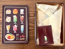 はじけるオムライス味のチョコって何？バレンタイン売り場で見つけたメリーチョコレートの「喫茶メニュー缶」を食べてみた