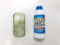 黄ばんだスマホケースを『オキシ漬け』したらこうなった / TPU素材の変色は復活するのか？