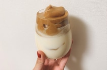 【おうちカフェ】SNSでも話題！ 韓国発『タルゴナコーヒー』を作ってみた / 韓国の友人曰く「めっちゃ流行ってる」らしいよー!!