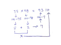 【裏ワザ】2桁のかけ算を暗算で解く方法！ 数が大きいほど一瞬で解ける!! ただし……