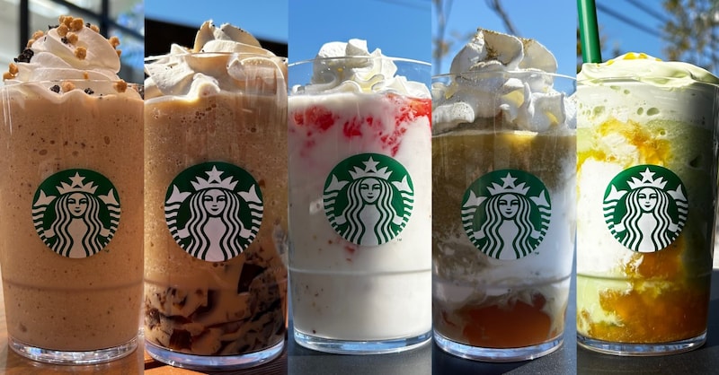 スタバの新作5種登場！ 1店舗で買えるのは1種類だけ!! 地方暮らしの私が5店舗回った結果… トータルで約33㎞、車移動約1時間半