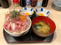 インバウン丼食ってる場合じゃねえ！ だし茶漬けでもイケる『たっぷり海鮮みぞれ丼』の満足度が高すぎる!! 神田「魚匠屋」