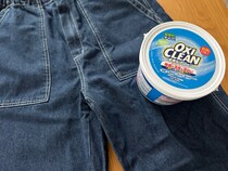 新品デニムを「オキシ漬け」したまま約15時間放置したらこうなった