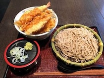 【立ちそば放浪記】デニーズ系列のそば屋『七福 弁天庵』が激ウマイ！ 鯛と飛魚が舞い踊る「きんめ鯛天丼セット」