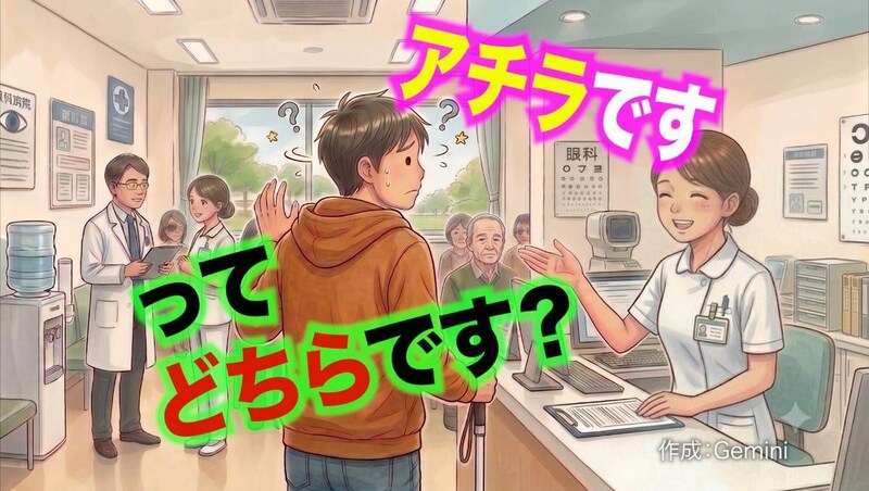 【視覚障害者の日常】 “あっち、こっち、そっち” って結局どっち?