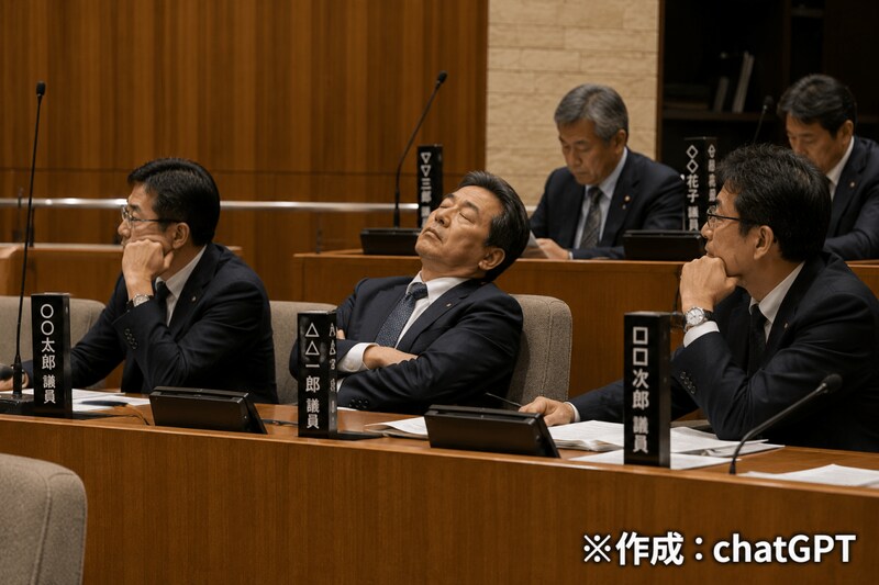 人生初の市議会傍聴に行ってみたら、思っていた以上に知らない世界だった / 眠くなるのも分かるが…寝ちゃダメだ！