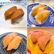 【予想外】4大回転寿司ガチ食べ比べ「サーモン」編！ スシロー・はま寿司・くら寿司・かっぱ寿司で1番ウマいネタを探す：第3回