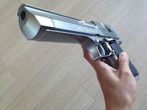 Amazonベストセラー・ハンドガン部門1位の電動ブローバック『No6 デザートイーグル50AEシルバー』を買ってみた / 約3000円なので入門用にピッタリ！