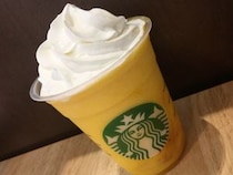 【スタバ裏メニュー】新作フラペを使って『白桃オレンジフラペチーノ』を作ってみた