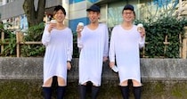 ユニクロの「ヒートテック長袖Tシャツ」を限界まで伸ばしてスタバに行ってみた！