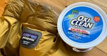 【ほこたて】ダウンジャケットをオキシクリーンで洗ってみた / クリーニングでも落とせない頑固な黒ずみ vs オキシ漬け